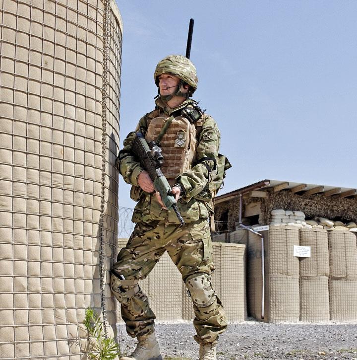 Soldier equipped with GUARDIAN™ Manpack