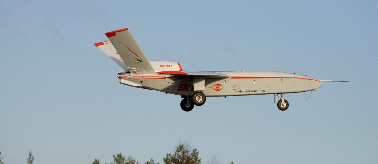 The Sky-X returning from one of its many test flights at the Vidsel, Sweden test range