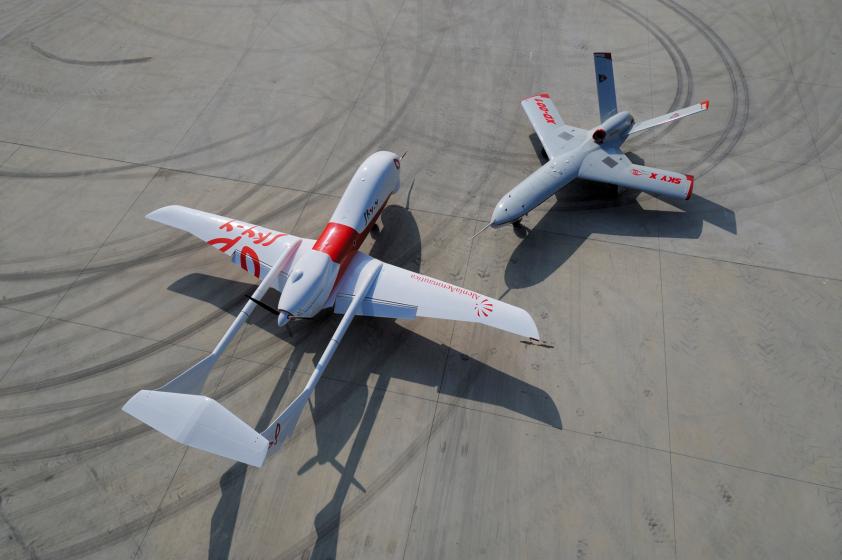 The Sky-X together with the Sky-Y, another uncrewed platform built by Alenia Aeronautica