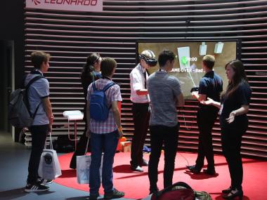 Futures Day – Students visiting Leonardo's stand