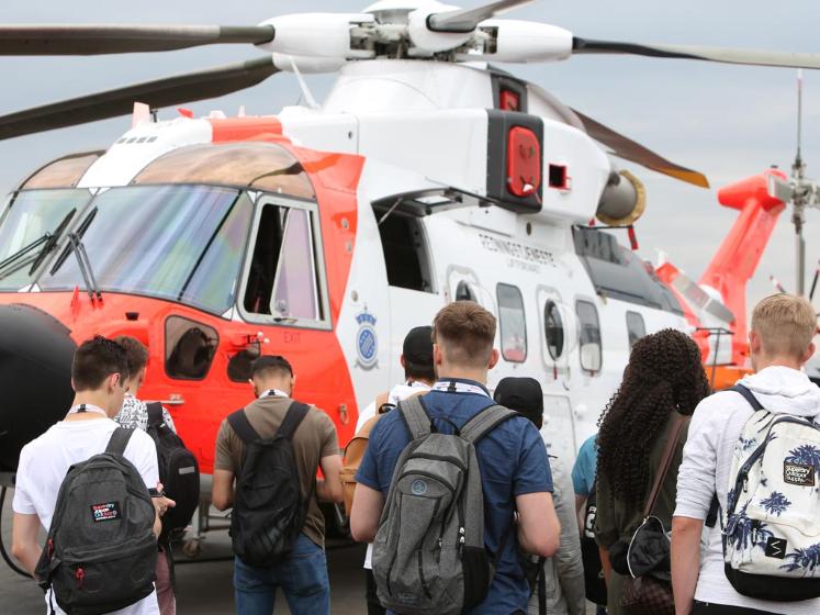 Futures Day – Students visiting Leonardo's static area