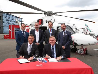 Signing ceremony with Magpas Air Ambulance