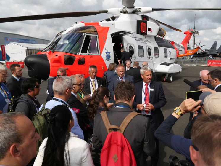 Media briefing on Norway AW101