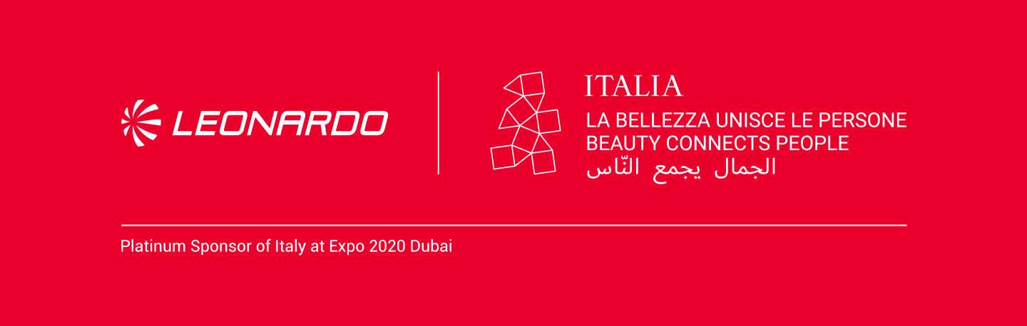 LOGO COMBI ENG OUT_ROSSO_Leonardo EXPO 2020 DUBAI (1)