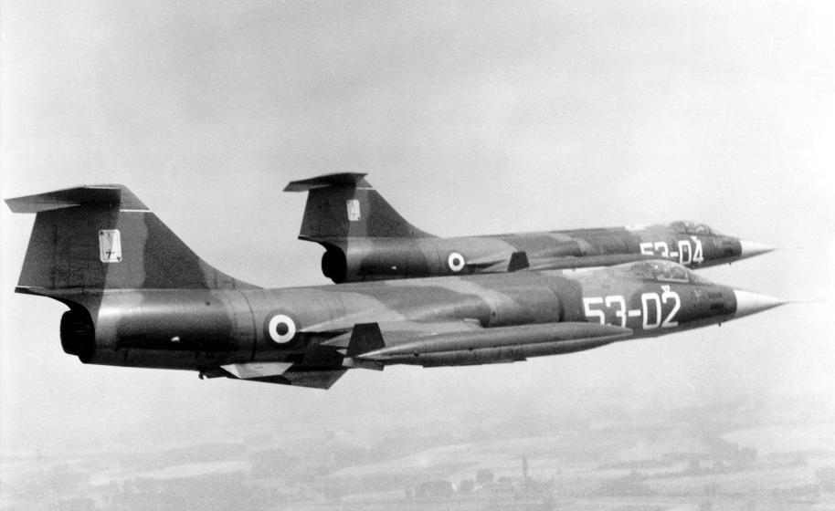 ITAF F-104 fighter aircraft, 1962