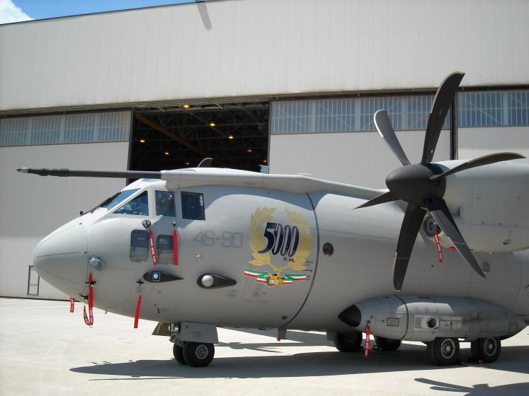 The ITAF C-27J Spartan  reaches the 5.000 flight hours milestone, May 2009