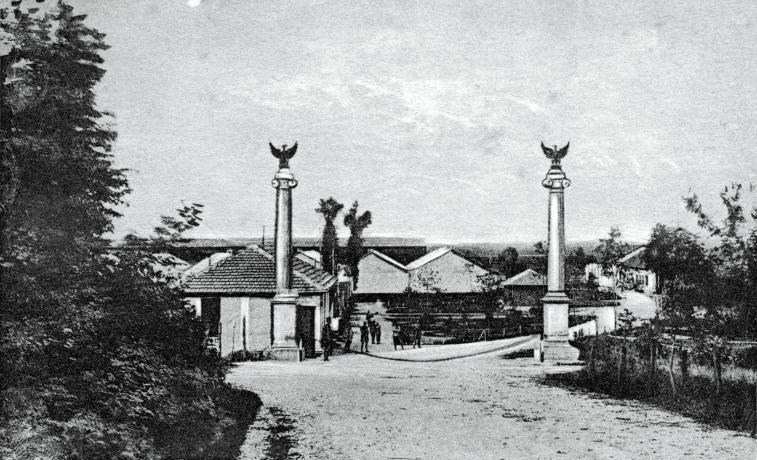 Entrance to the 'Gaspare Bolla' airfield, 1923