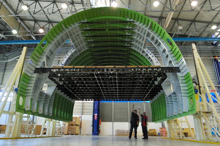 01 Airbus A380 structures built by Alenia Aeronautica in its Nola plant