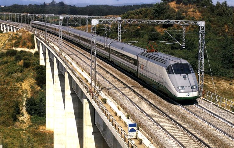 21(AnsaldoBreda 48) Ansaldo Trasporti,treno ad alta velocità ETR500, 1992 copia