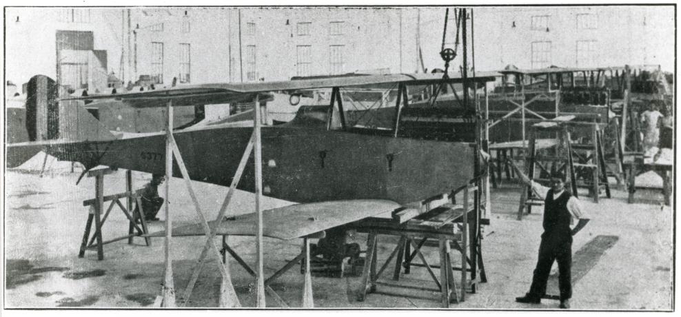 SVA (Savoia Verduzio Ansaldo) assembly line, 1918