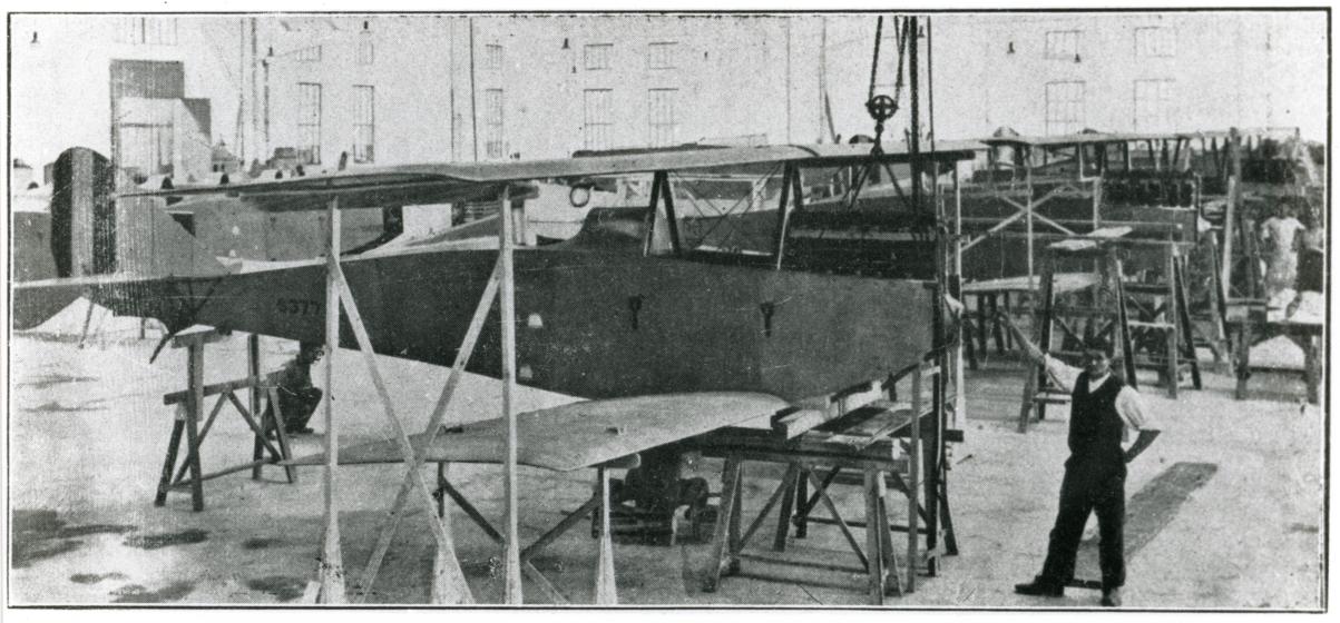 SVA (Savoia Verduzio Ansaldo) assembly line, 1918