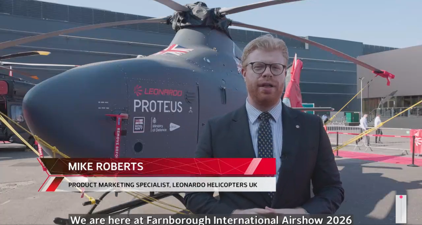 Proteus: Mike Roberts, Product Marketing Specialist, at Leonardo Helicopters UK